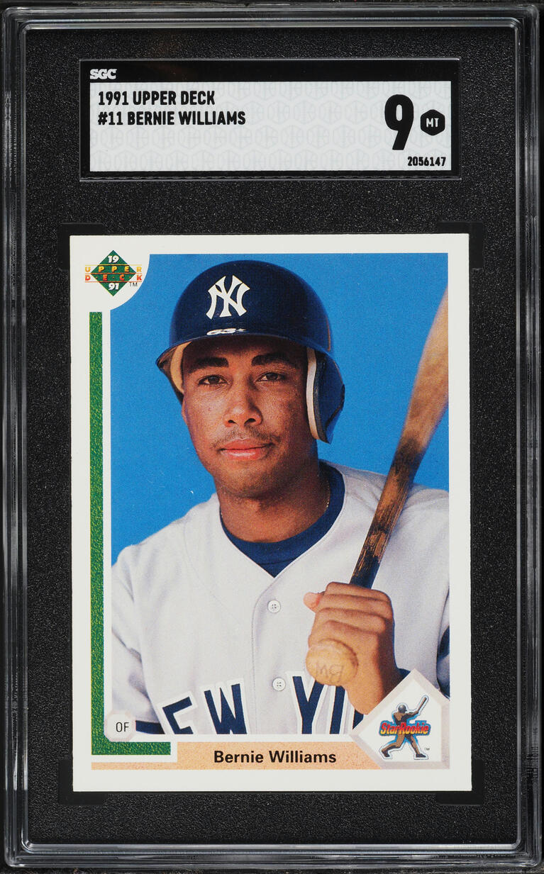 1991 Upper Deck Bernie Williams ROOKIE #11 SGC 9 MINT