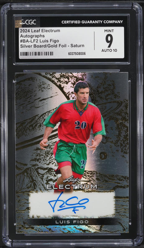 2002 Panini Megafichas Luis Figo #157 SGC 8.5 NM-MT+ on