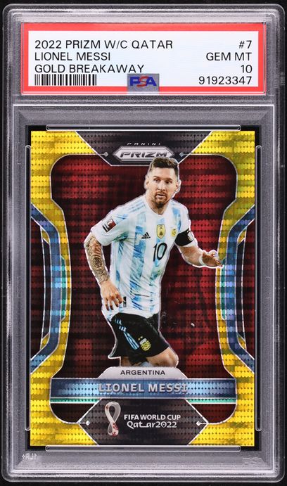 Lionel messi  gold 50枚限定 PSA10 PSA 10 2022-23 Lionel Messi 30/50 Gold Foil Topps UEFA CC #10 PSG