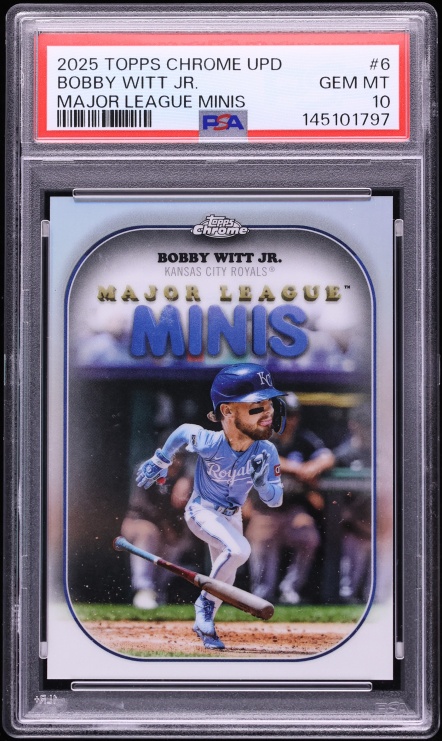 2025 Topps Chrome Update Major League Minis Bobby Witt Jr. #MM-6 PSA 10 GEM MINT