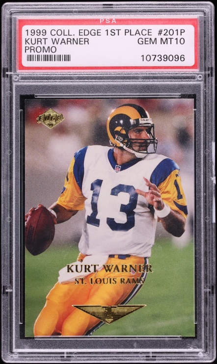 1999 Collector's Edge 1st Place Promo Kurt Warner ROOKIE #201P PSA 10 GEM MINT