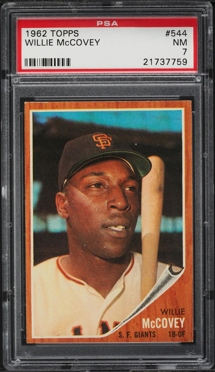 1962 Topps Willie McCovey SHORT PRINT #544 PSA 7 NRMT