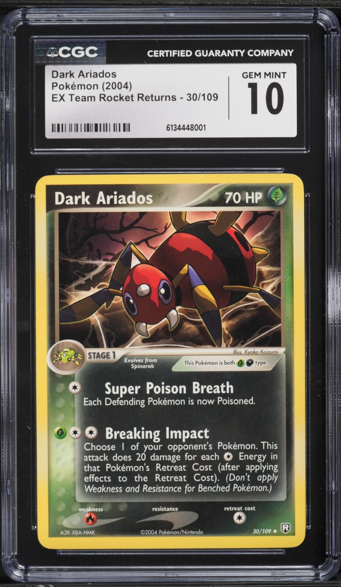 2004 Pokemon EX Team Rocket Returns Dark Ariados #30 CGC 10 GEM MINT