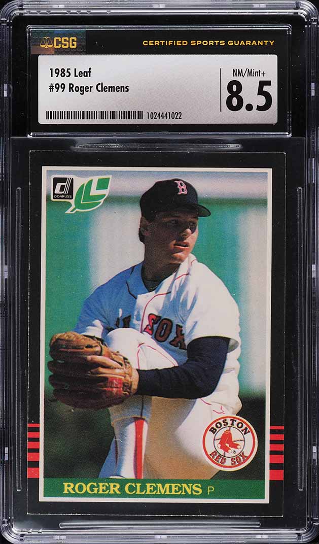 1985 Topps Roger Clemens ROOKIE #181 BGS 9 MINT on Fanatics Collect