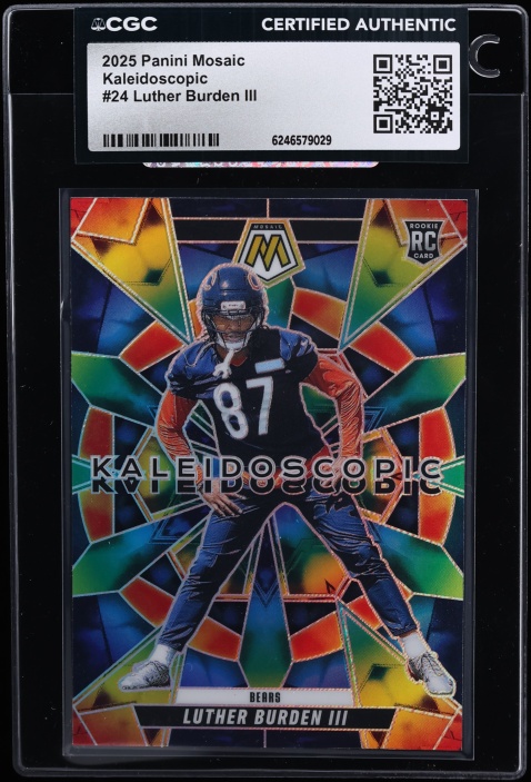 2025 Panini Mosaic Kaleidoscopic Luther Burden III ROOKIE #24 CGC AUTH