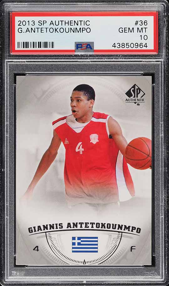 2013 SP Authentic Giannis Antetokounmpo ROOKIE #36 PSA 10 GEM MINT