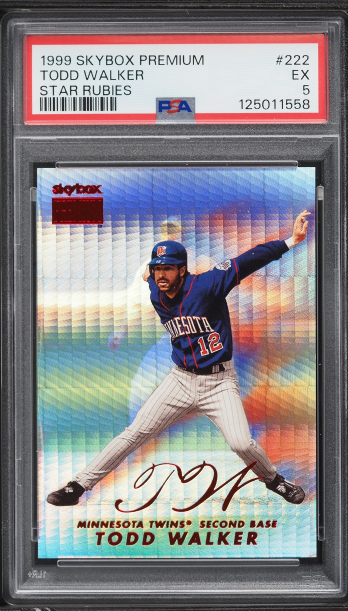 1999 Skybox Premium Star Rubies Todd Walker /50 #222 PSA 5 EX