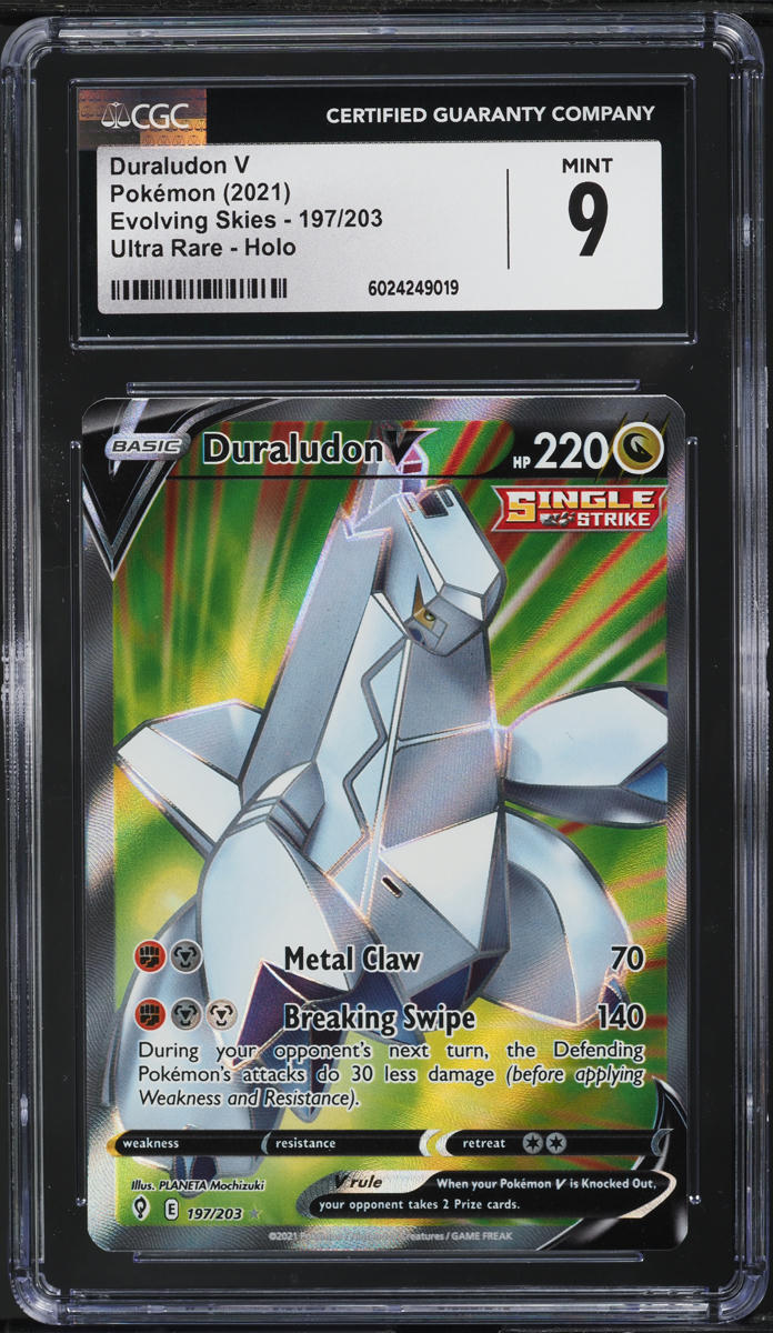 Pokemon Karte Duraludon V Ultra Rare Full Art – 197/203, Schwert & Schild Evolving Skies