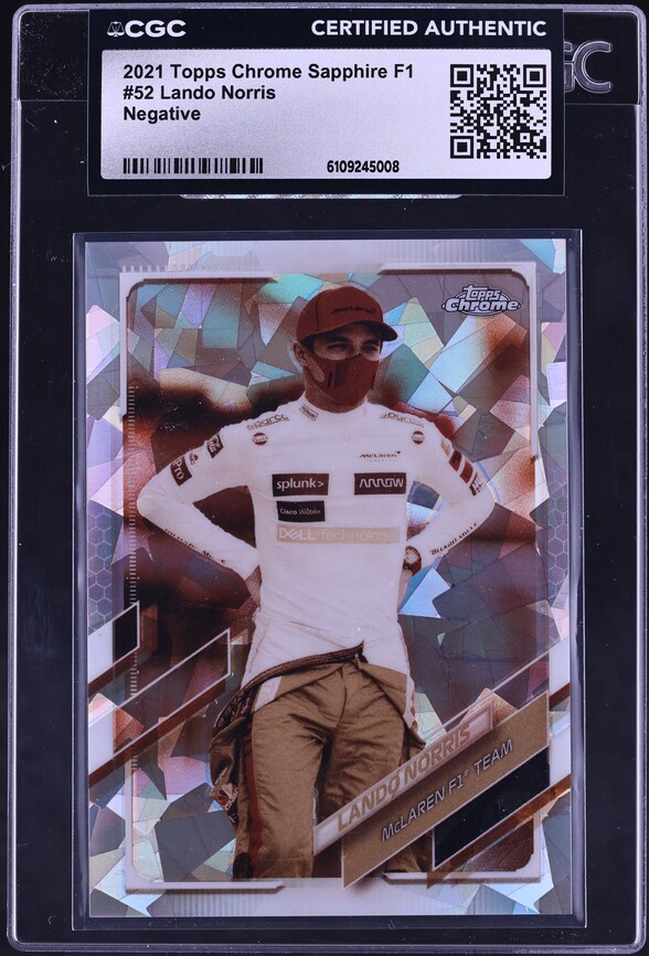 2021 Topps Chrome Formula 1 F1 Purple Refractor Lando Norris /399