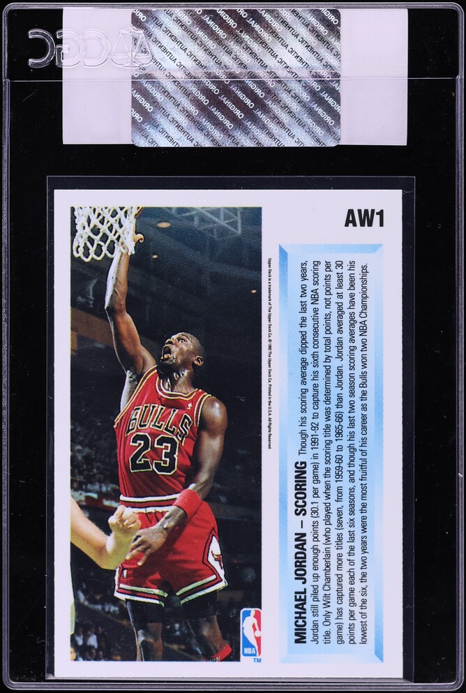 1991 Upper Deck Award Winner Holograms Scoring Michael Jordan #AW1 CGC AUTH