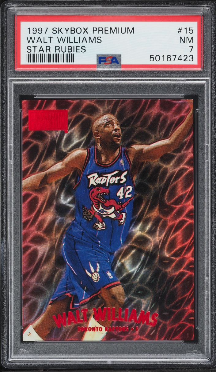1997 Skybox Premium Star Rubies Walt Williams /50 #15 PSA 7 NRMT