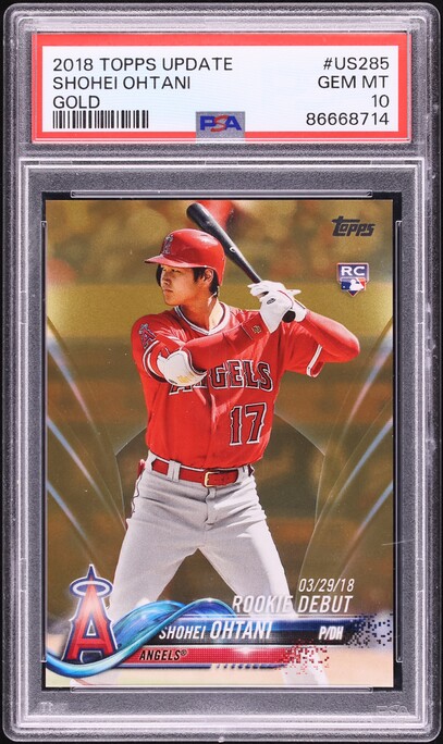 2018 Topps Gold Label Class 2 Shohei Ohtani ROOKIE #17 PSA 10 GEM