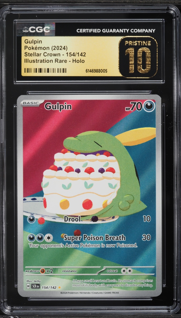 2024 Pokemon Scarlet & Violet Stellar Crown IR Gulpin #154 CGC 10 PRISTINE