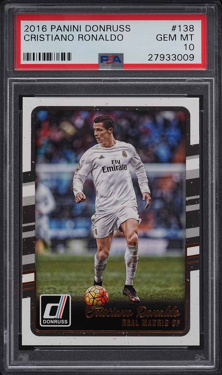 2016 Donruss Soccer Cristiano Ronaldo #138 PSA 10 GEM MINT