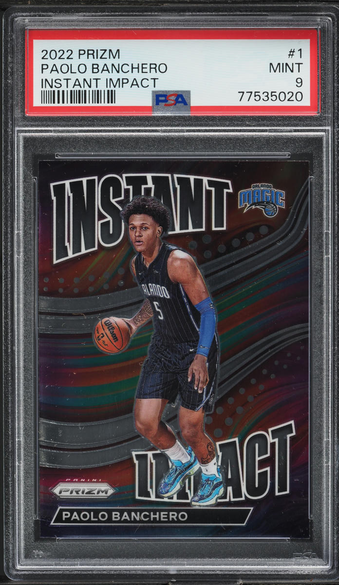 2022 Panini Prizm Instant Impact Paolo Banchero ROOKIE #1 PSA 9 MINT
