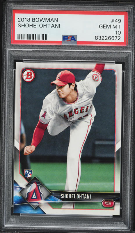 2018 Topps Update Shohei Ohtani ROOKIE #US189 PSA 10 GEM MINT on