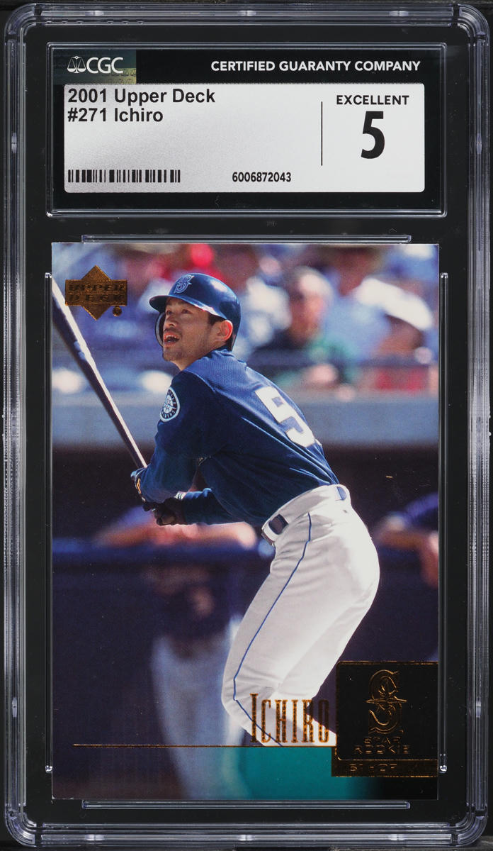 2001 Upper Deck Ichiro Suzuki ROOKIE #271 CGC 5 EX