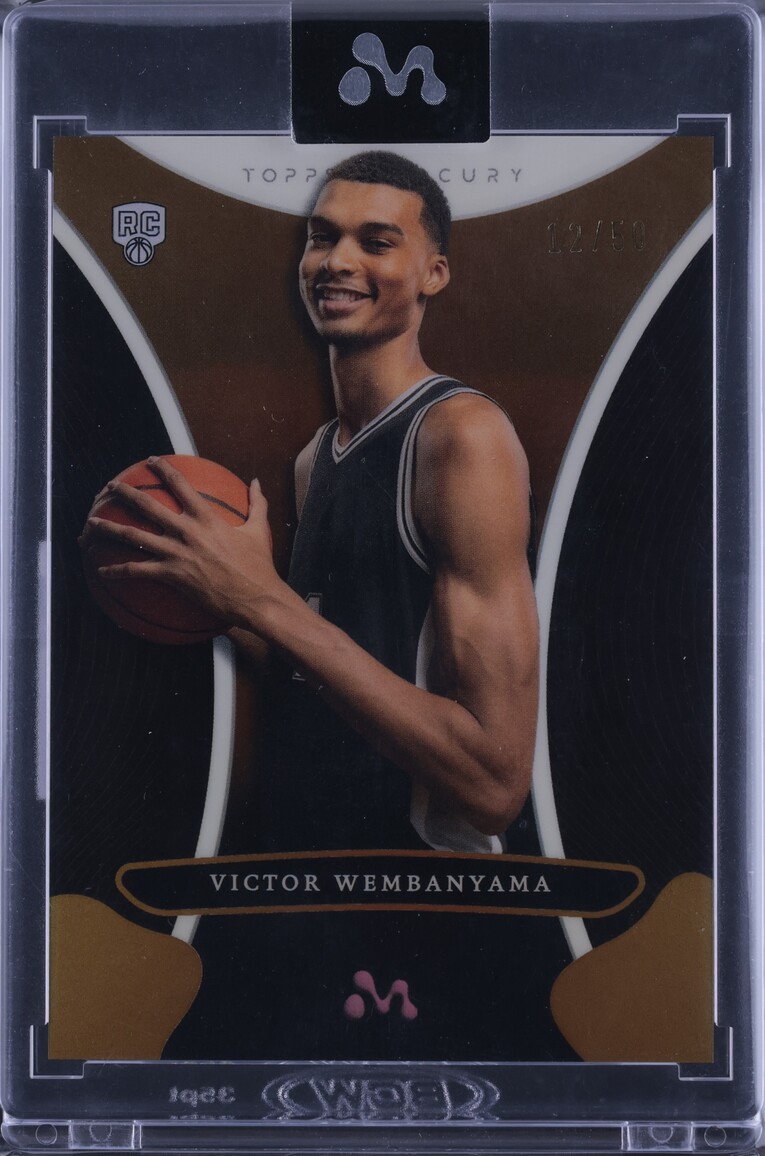 2023 Topps Mercury Gold Refractor Victor Wembanyama ROOKIE /50 #12 CGC AUTH