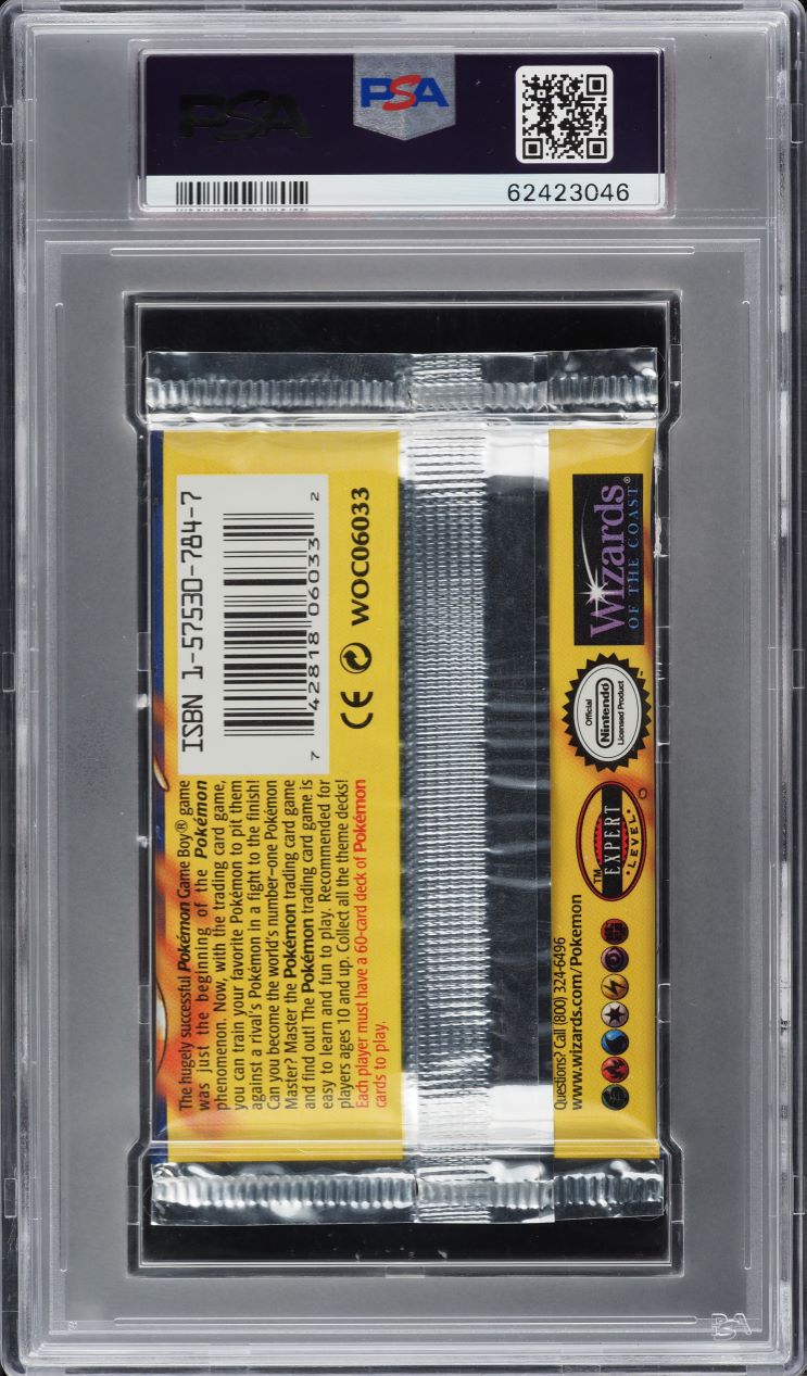 1999 Pokemon Base Set Booster Pack Charizard Art PSA 10 GEM MINT