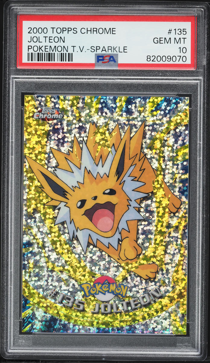 2000 Topps Chrome Pokemon Series 3 Sparkle Jolteon #135 PSA 10 GEM MINT