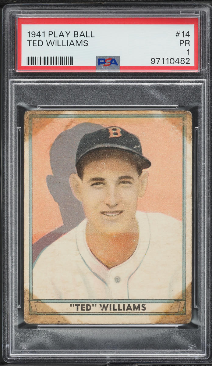 1941 Play Ball Ted Williams #14 PSA 1 PR