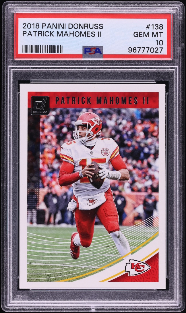 2018 Donruss Football Patrick Mahomes II #138 PSA 10 GEM MINT