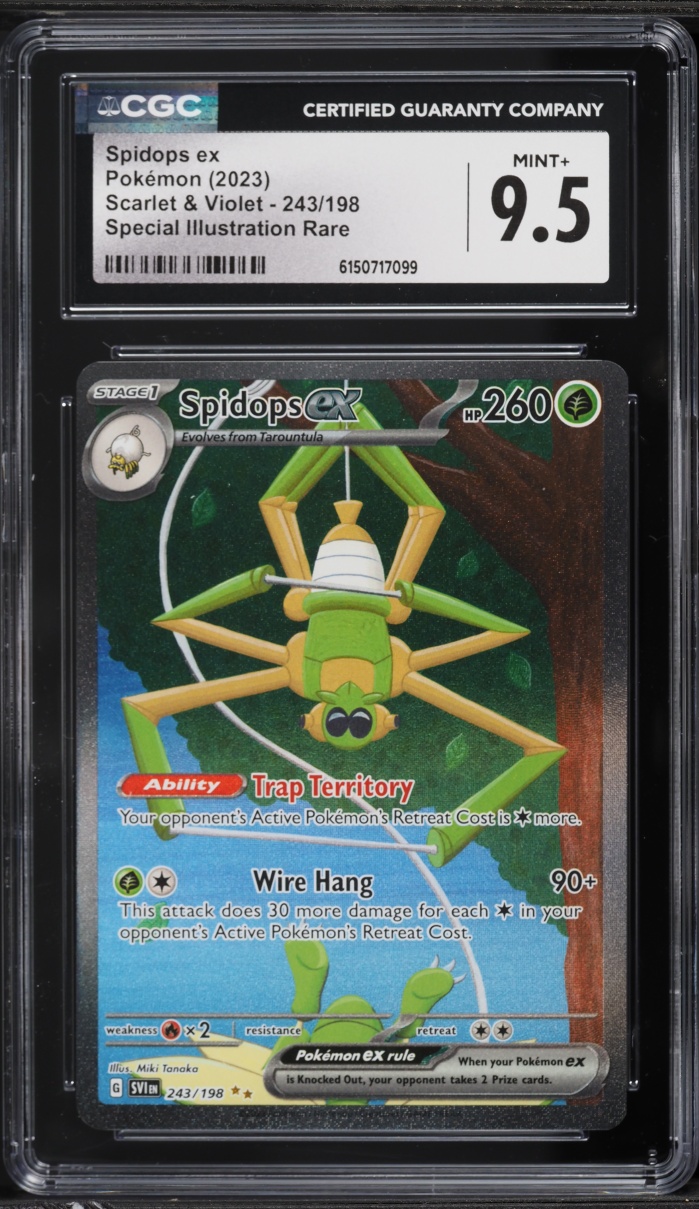 2023 Pokemon Scarlet & Violet SIR Spidops EX #243 CGC 9.5 MINT+