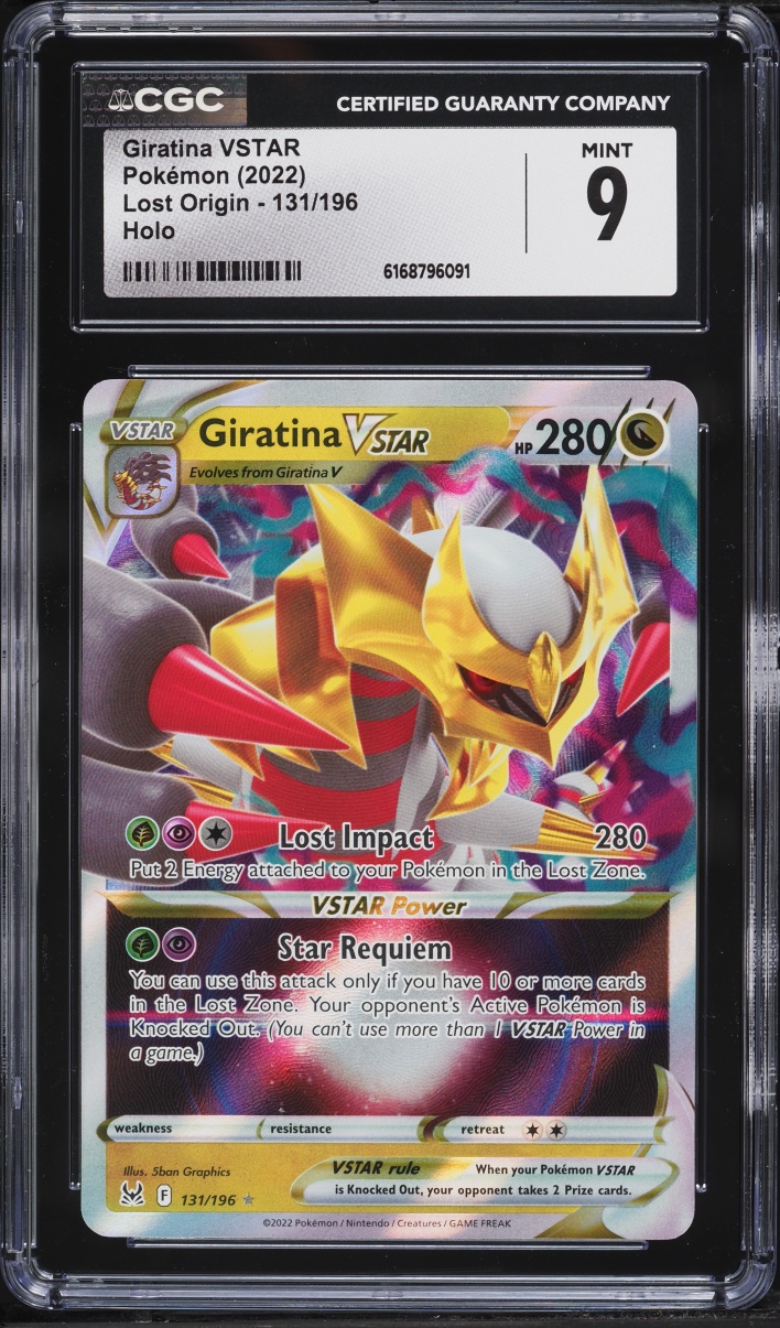 2022 Pokemon Sword & Shield Lost Origin Holo Giratina VSTAR #131 CGC 9 MINT