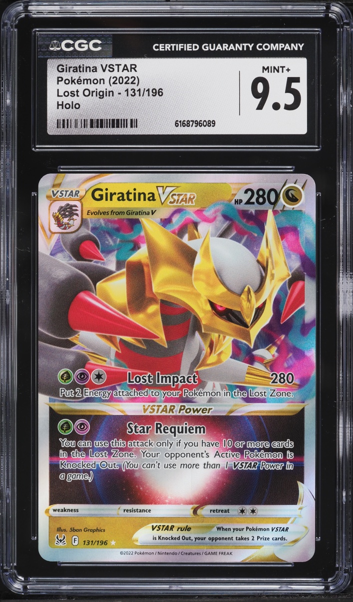 2022 Pokemon Sword & Shield Lost Origin Holo Giratina VSTAR #131 CGC 9.5 MINT+