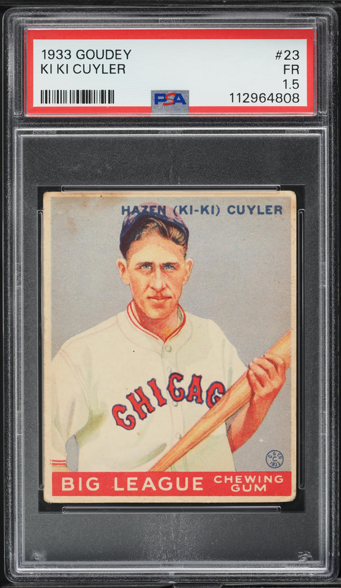 1933 Goudey Ki Ki Cuyler #23 PSA 1.5 FR