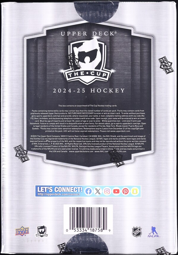2024 Upper Deck The Cup Hockey Sealed Hobby Box