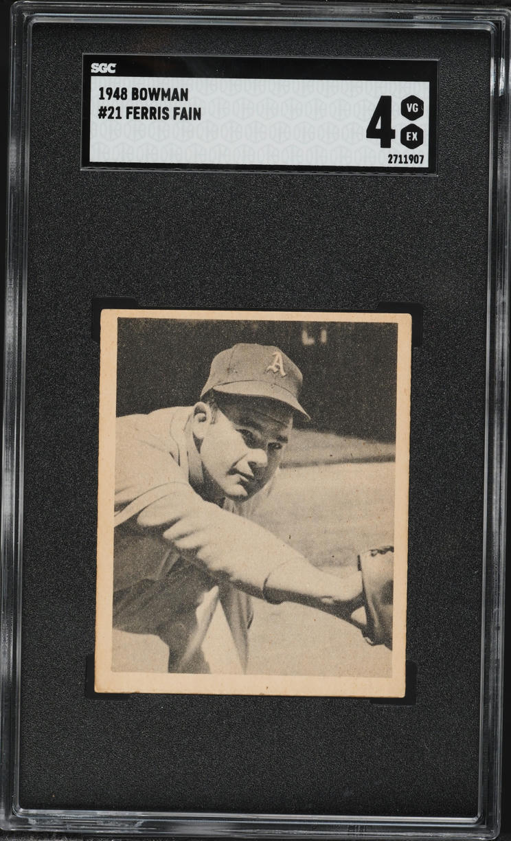 1948 Bowman Ferris Fain ROOKIE #21 SGC 4 VGEX