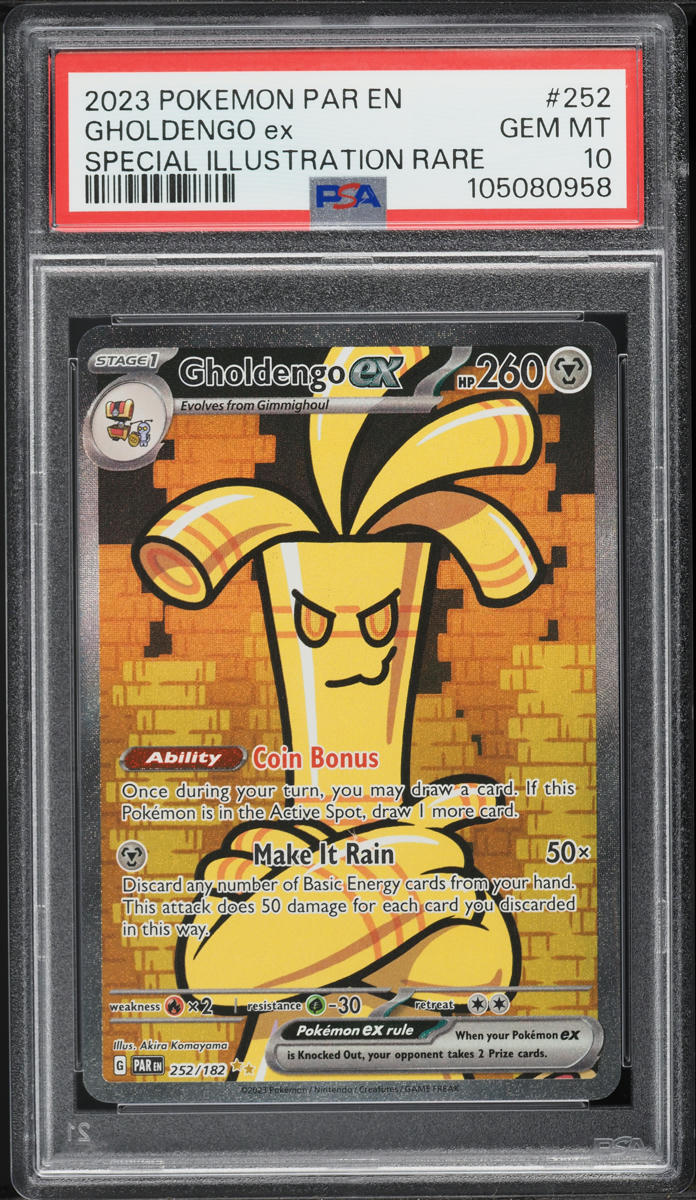 2023 Pokemon Scarlet & Violet Paradox Rift SIR Gholdengo ex #252 PSA 10 GEM MINT