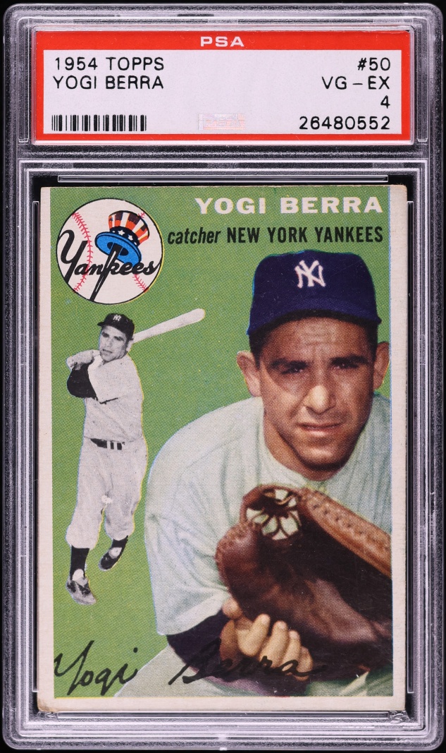 1954 Topps Yogi Berra #50 PSA 4 VGEX