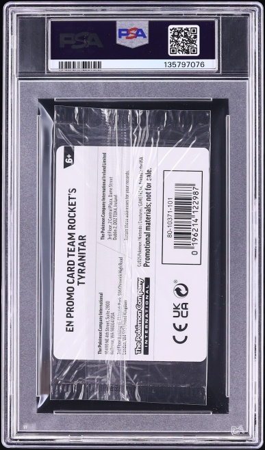 2025 Pokemon SV Destined Rivals Promo Center Exclusive Team Rocket's Tyranitar #96 PSA 8 NM-MT