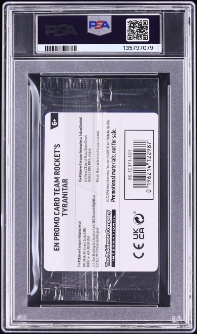 2025 Pokemon SV Destined Rivals Promo Center Exclusive Team Rocket's Tyranitar #96 PSA 8 NM-MT