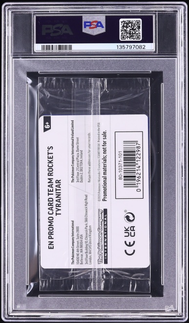 2025 Pokemon SV Destined Rivals Promo Center Exclusive Team Rocket's Tyranitar #96 PSA 8 NM-MT