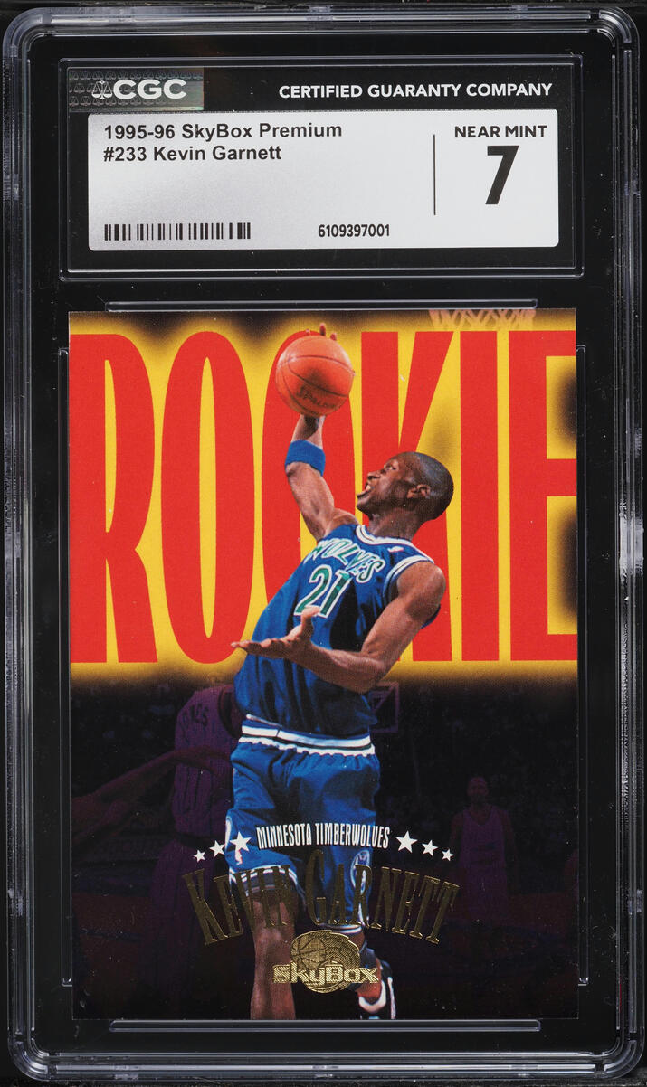 1995 Skybox Premium Kevin Garnett ROOKIE #233 CGC 7 NRMT
