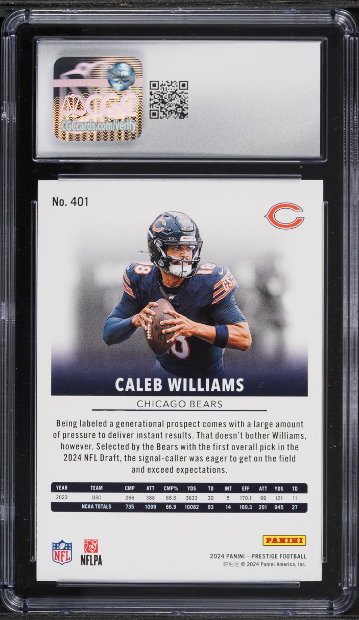 2024 Panini Prestige Caleb Williams ROOKIE #401 CGC 10 GEM MINT