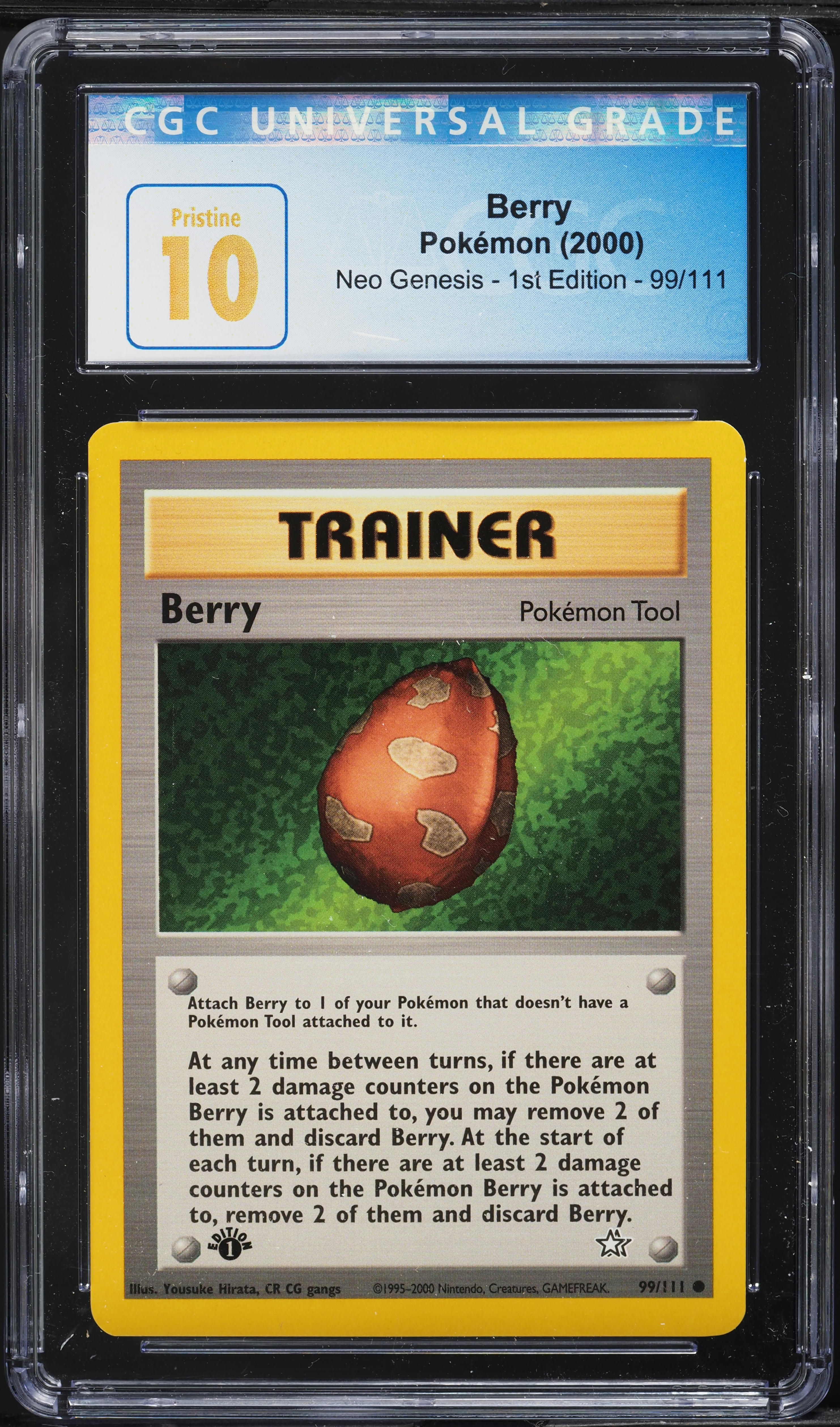 2000 Pokemon Neo Genesis 1st Edition Berry #99 CGC 10 PRISTINE