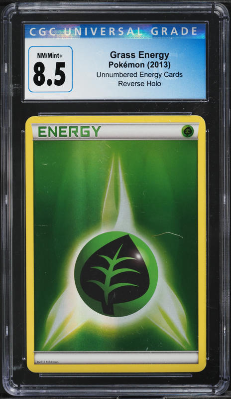 2003 Pokemon EX Ruby & Sapphire Reverse Holo Grass Energy #104 CGC