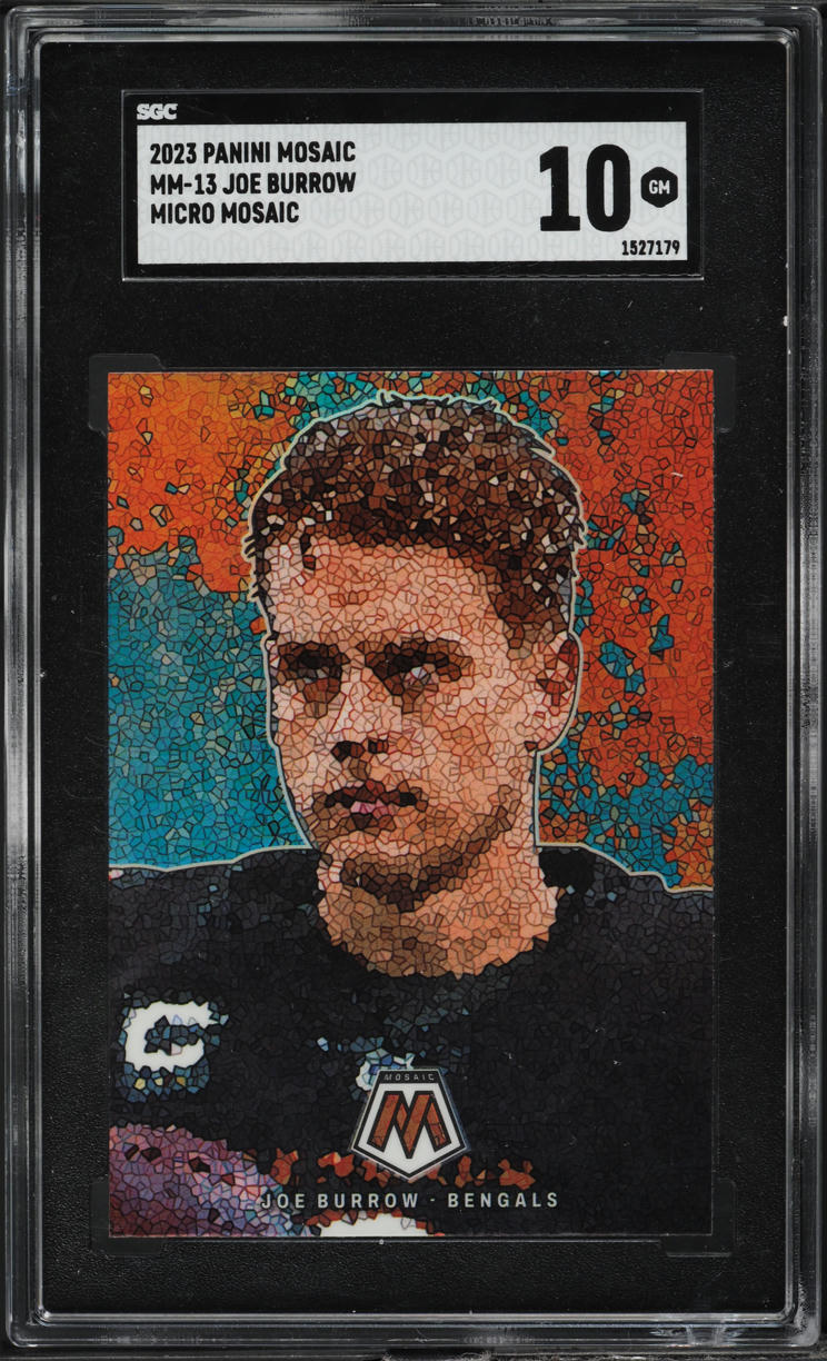 2023 Panini Mosaic Micro Mosaic Joe Burrow #MM-13 SGC 10 GEM MINT