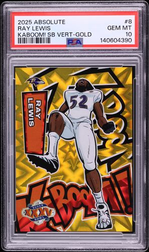 2025 Absolute Kaboom! Super Bowl Vertical Gold Ray Lewis /10 #8