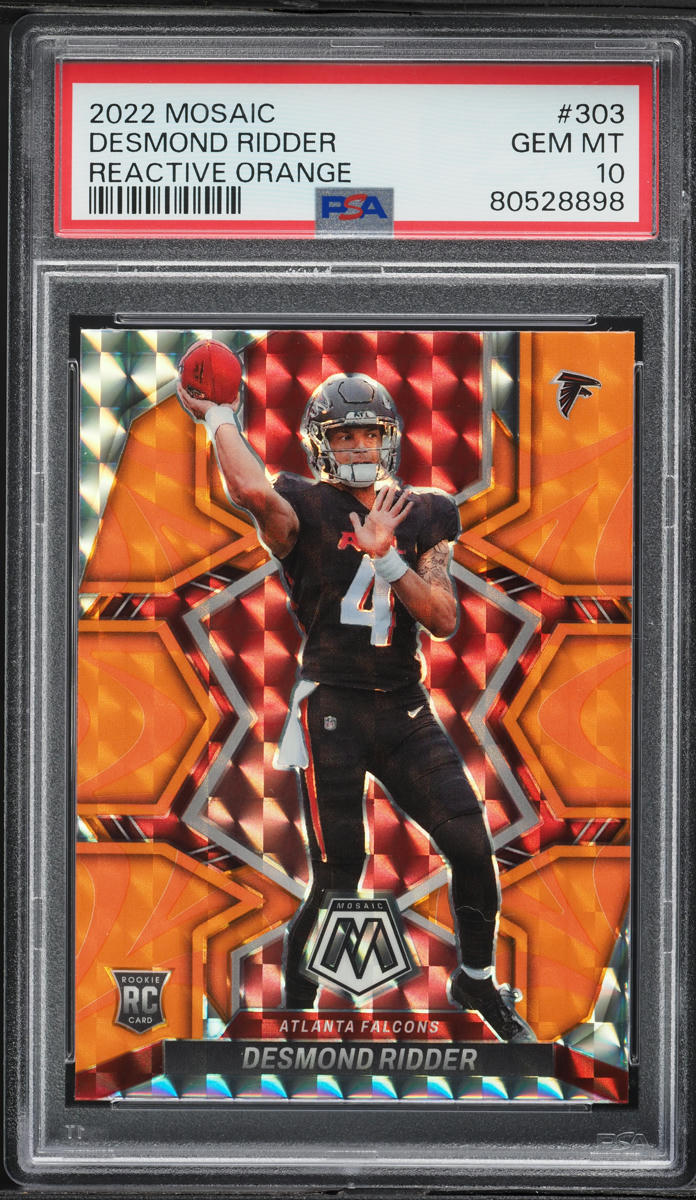 2022 Panini Mosaic Reactive Orange Desmond Ridder ROOKIE #303 PSA 10 GEM MINT