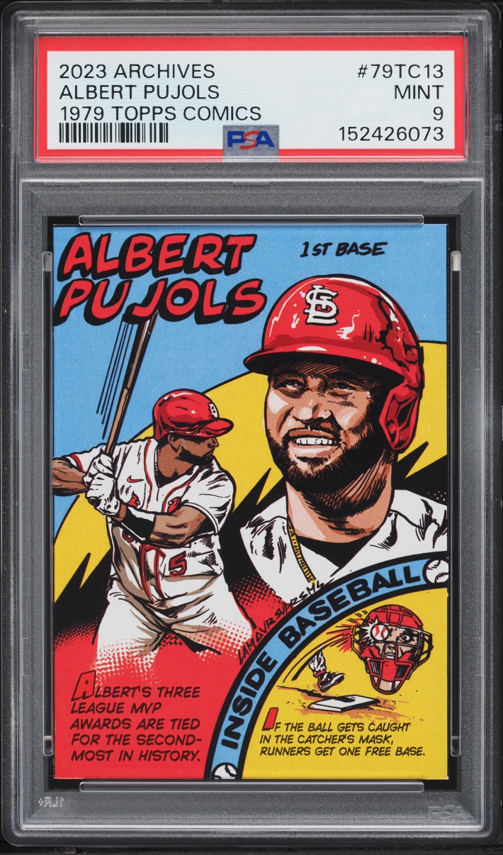 2023 Topps Archives '79 Topps Comics Albert Pujols #79TC-13 PSA 9 MINT