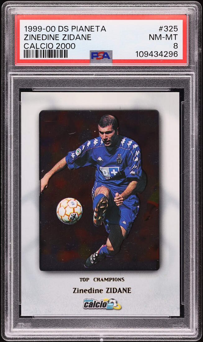 1999 DS Pianeta Calcio 2000 Zinedine Zidane #325 PSA 8 NM-MT - Photo 1