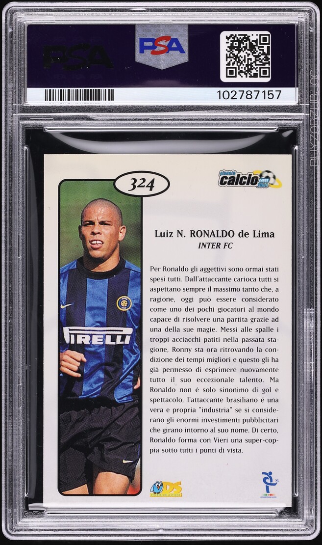 1999 DS Pianeta Calcio 2000 Ronaldo #324 PSA 8 NM-MT - Photo 2