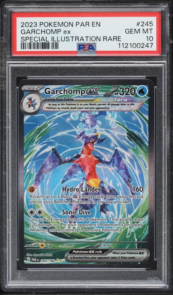 2023 Pokemon Scarlet & Violet Paradox Rift SIR Garchomp Ex #245 PSA 10 GEM MINT