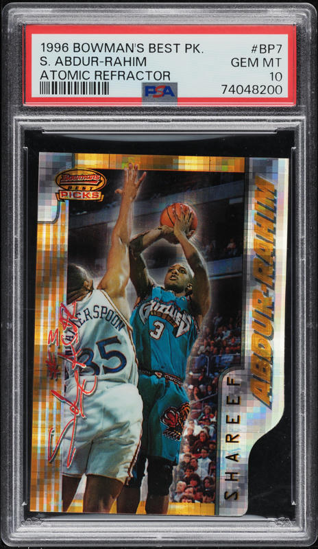 1996 Bowman's Best Atomic Refractor Kobe Bryant ROOKIE #R23