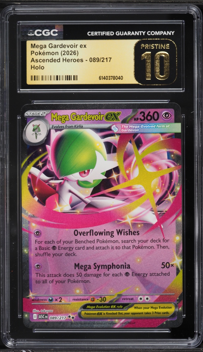 2026 Pokemon Mega Ascended Heroes Holo Mega Gardevoir EX #089 CGC 10 PRISTINE